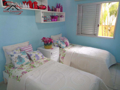 Imagem 8 de 13 de Apto Decorado, (lado Praia), 2 Dorms., 1 Vaga, Enseada - V71