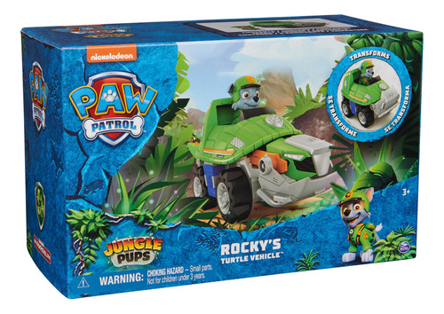 Camión De Juguete Paw Patrol Jungle Pups Rocky Con Figura De