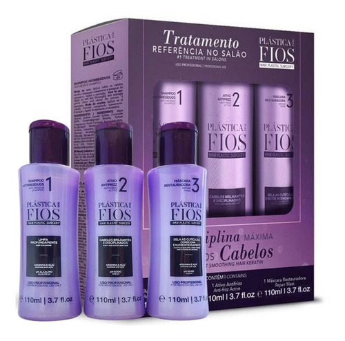 Kit Cadiveu Plástica Dos Fios 3 X 110ml Pronta Entrega