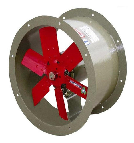 Ventilador Axial Tubular De Acero, Mxaca-005, Aspas 24 Ø, 24