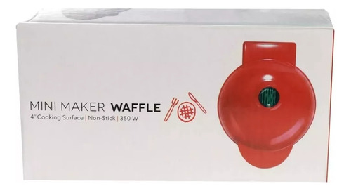 Mini Máquina De Gofres Waflera Pequeña Redonda Hacer Desayun