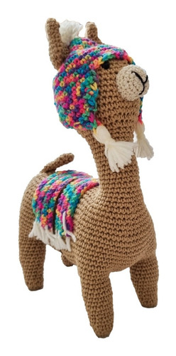 Llama Amigurumi Tejido Guanaco Alpaca Norte Muñeco Montesori