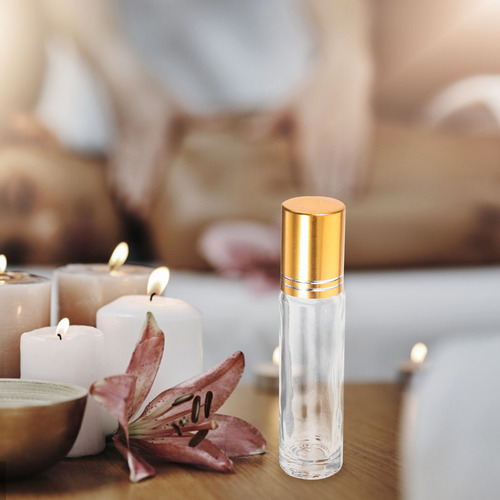 Botellas Enrollables De Vidrio Para Aceites Esenciales, 4 Un