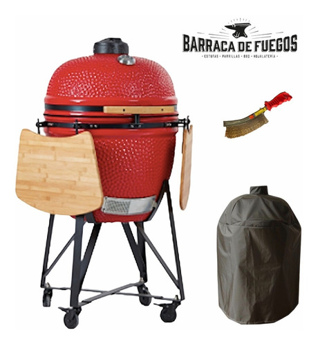 Parrilla Kamado Horno Grill Carbon23+cepillo+funda De Regalo