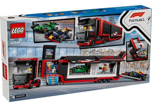 Lego City 60445 Camion De F1 Con Coches De F1 Rb20 Y Amr24