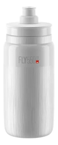 Botella Caramanhola Elite Fly Speed MTB de 550 ml, color blanco