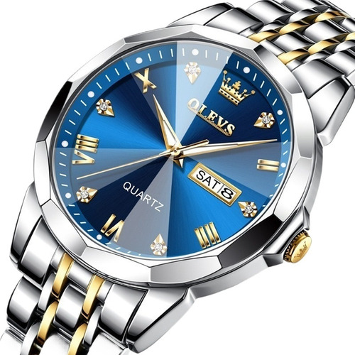 Reloj Analógico De Cuarzo Impermeable Para Hombre Olevs 9931
