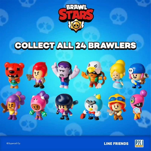 Conjunto De 8 Bonecos Brawl Stars, Pacote Com 8