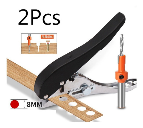 Para 2pcs Perforadora Redonda Tapas For Tornillos,