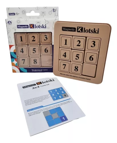 Puzzle Numérico Sliding Klotski Qiyi Magnético - 3x3 - 8 números