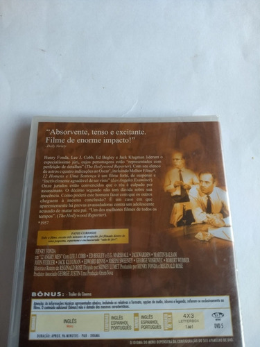 Dvd 12 Homens E Uma Sentença