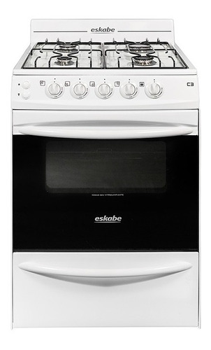 Cocina Eskabe 57 Cm Multigas 3 Niveles De Cocción Blanca