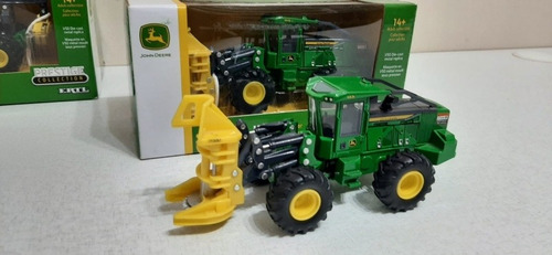 Miniatura Trator Feller 843l John Deere Cor Verde