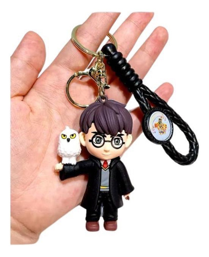 Llavero Harry Potter 3d Silicona Negro