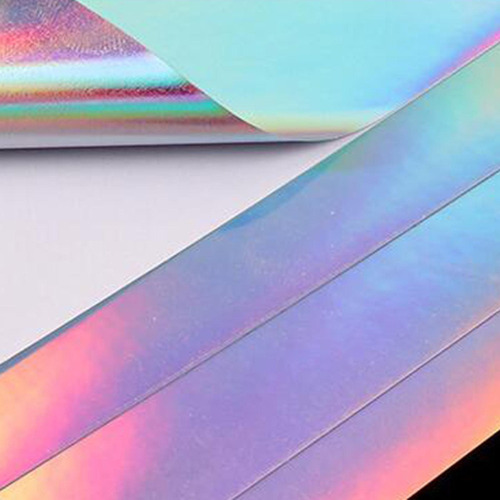 20 Hojas De Papel Adhesivo Holográfico, Pegatina De Arcoíris