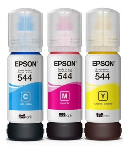 Combo Tinta Epson Color X3 T544 544 L3110 L3150 L5190