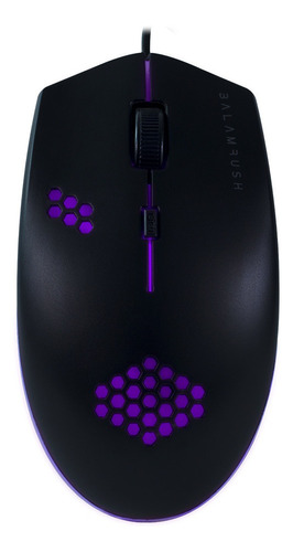 Mouse Gamer Iron Balam Rush 7 Modos Luminicos Color Negro