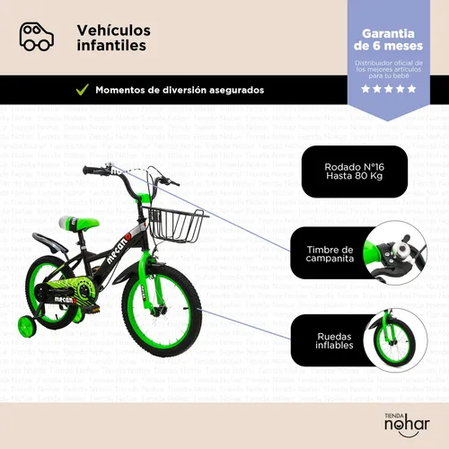 Bicicleta Para Ni os Rodado 16 Love Con Canasto Reforzado
