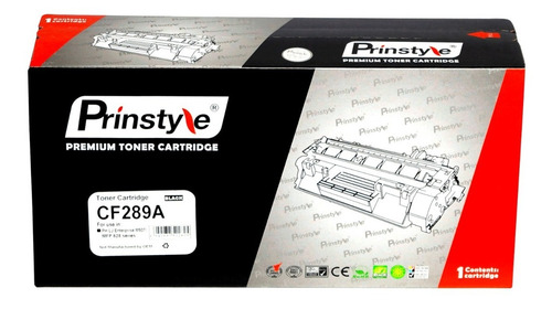 Toner Prinstyle 89a Cf289a 5.000 Pág - No Chip- Iso 19752