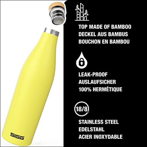 Botella De Agua Aislada Sigg Ultra Lemon 17 Oz - No Gotea -
