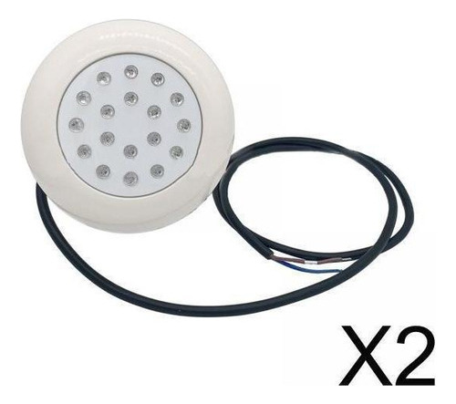 2 Uds Rgb Led Piscina Luz Multicolor Lámpara De Noche
