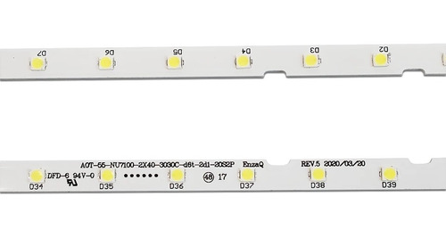 Imagen 3 de 4 de Regletas Led Para Tv Samsung 55 Pulgadas Tv -un55nu -un55ru-