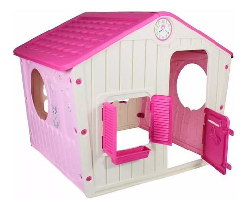 Casinha Infantil De Criança De Brinquedo Pink - Liquidação