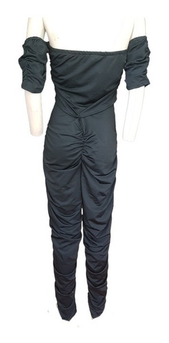 Calza/peto, Lycra, Negro, Diseño Fashion, Recogido, Talla L