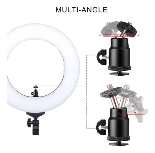 Aro Led Profesional Maquillaje Diva Tripie 14 Pulgadas