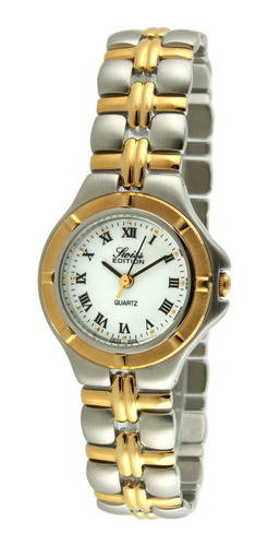 Reloj Mujer Swiss Edition Se3606 Cuarzo 26mm Pulso Bicolor