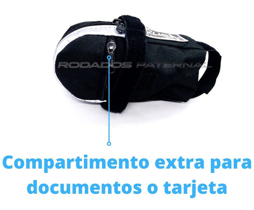 Imagen 4 de 8 de Bolso Bajo Asiento Bicicleta Ruca Yehuin Grande Porta Herram