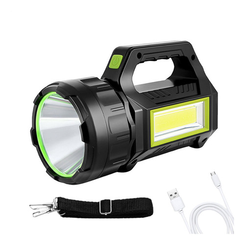 Linterna De Proyector Luz De Antorcha Recargable Luces Flash