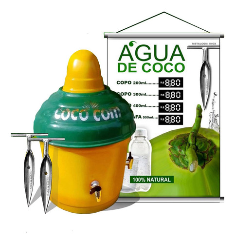 Serpentina Para Vender Água De Coco 2 Abridor 1 Banner