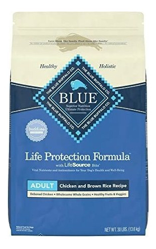 Blue Buffalo Alimento Seco Para Perros Adultos Pollo 30lb.