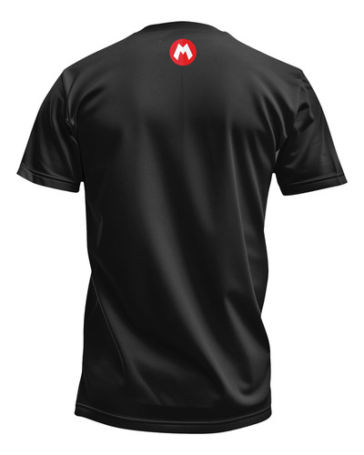 Playera Superr Mariio Bros Para Hombre Color Negro