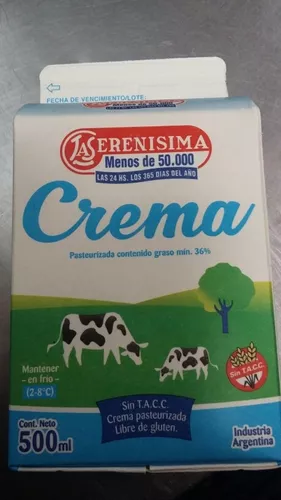 Crema de Leche UAT La Serenisima 520 cc - arjosimarprod