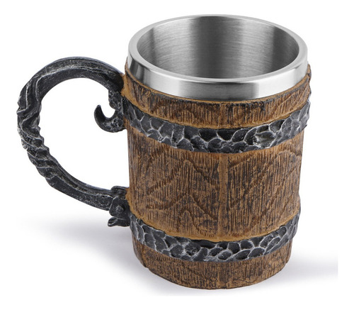 Taza For Beber Cerveza De Barril De Té De Madera Estilo 2