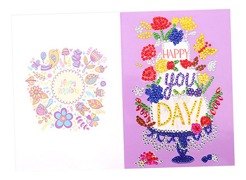 5d Diy Diamond Painting Tarjetas De Cumpleaños Tarjeta De A