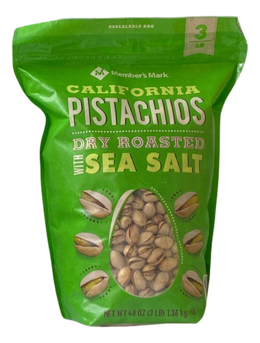 Pistacho En Concha Con Sal Marina Bolsa De 1,36 Kg