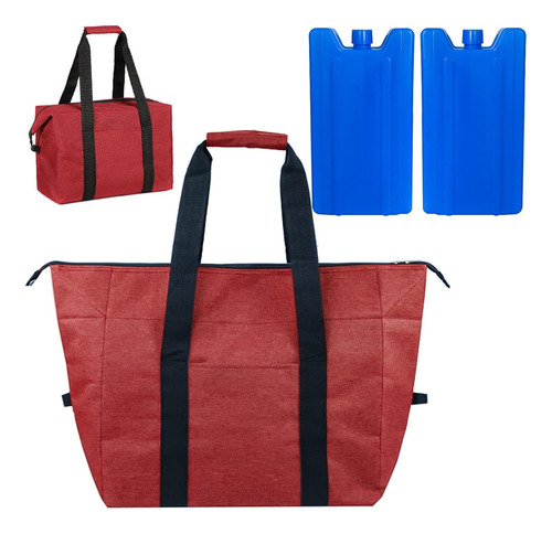 Bolsa Nevera Flexible 20l, Incluye 2 Bolsas De Hielo, Bolsa