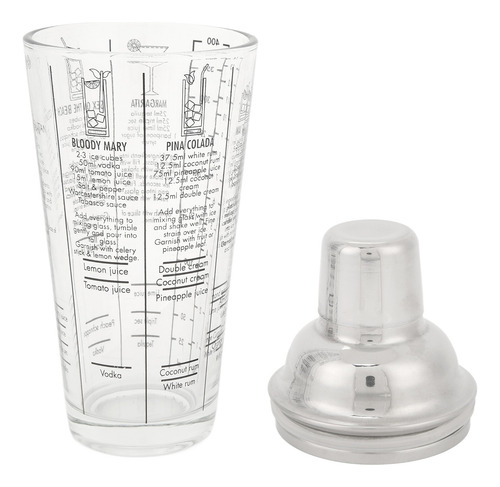 Coqueteleira De Vidro Misturador De Martini Transparente De
