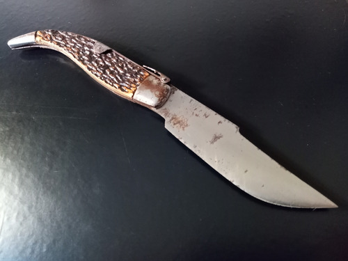 Navaja Española (10 Ilg) Grabada Hoja 11 Cm. Abierta 24 Cm (Usado)