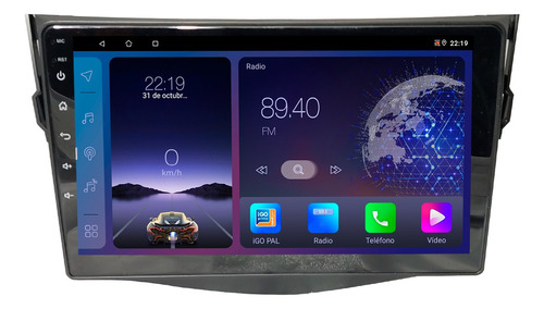 Stereo Multimedia Gps Toyota Rav4 08-12 2gb 64gb Carplay