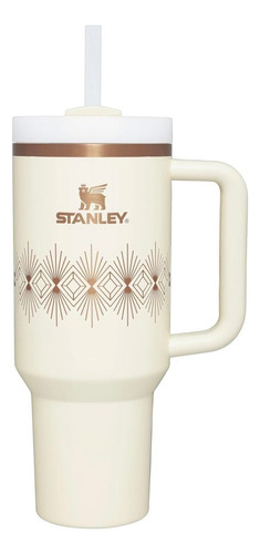 Stanley Quencher H2.o Flowstate Vaso 40 Oz Crema Brillo Deco
