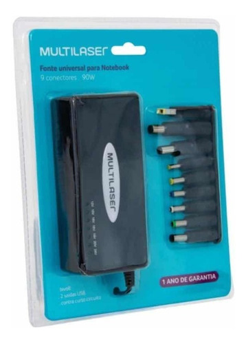 Carregador Fonte Universal Multilaser Para Notebook 65w