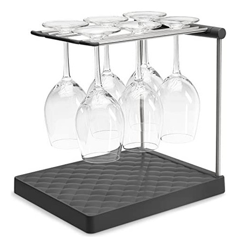 Kohler K-8628-chr Estante Para Secar Copas De Vino, Carbón