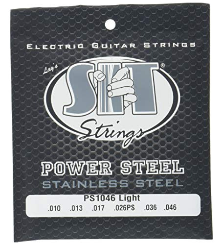 Cuerdas De Guitarra Eléctrica Sit Powersteel, Acero Inoxidab