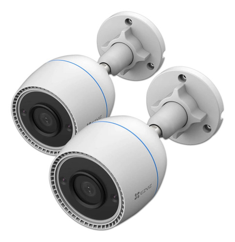 Kit 2 Camara De Seguridad Wifi Ezviz H3c 2mp 1080p Exterior