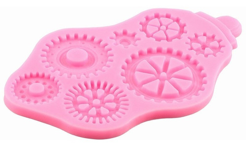Molde De Engranajes Brújula 3d Para Fondant Pasta Resina