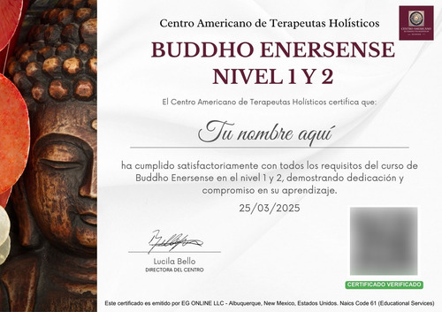 Curso Digital Buddho Enersense - Certificado